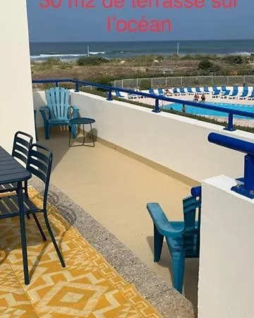 Bleu Marine Vue Ocean, 2 Chambres, Terrasse 30m2, Parking Privatif Et Piscine En Ete Apartment Lacanau